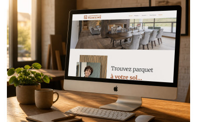 Parquet Romaine : un site vitrine pour une boutique à taille humaine