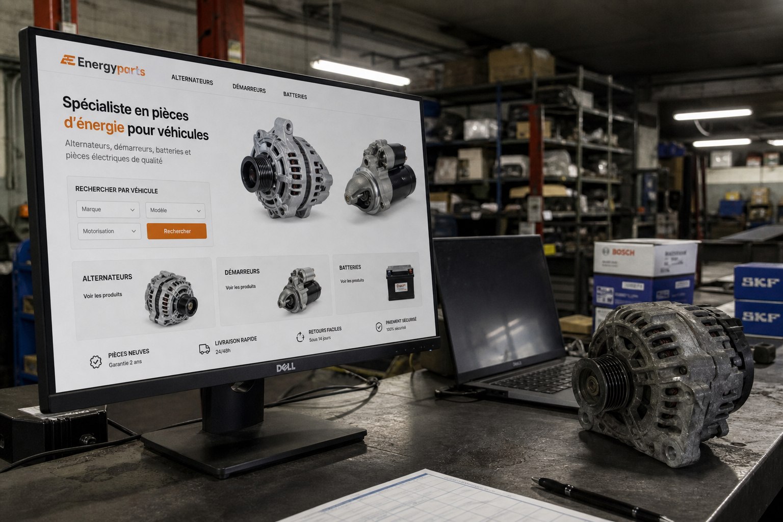 EnergyParts : une boutique PrestaShop pour les pièces d’énergie véhicule